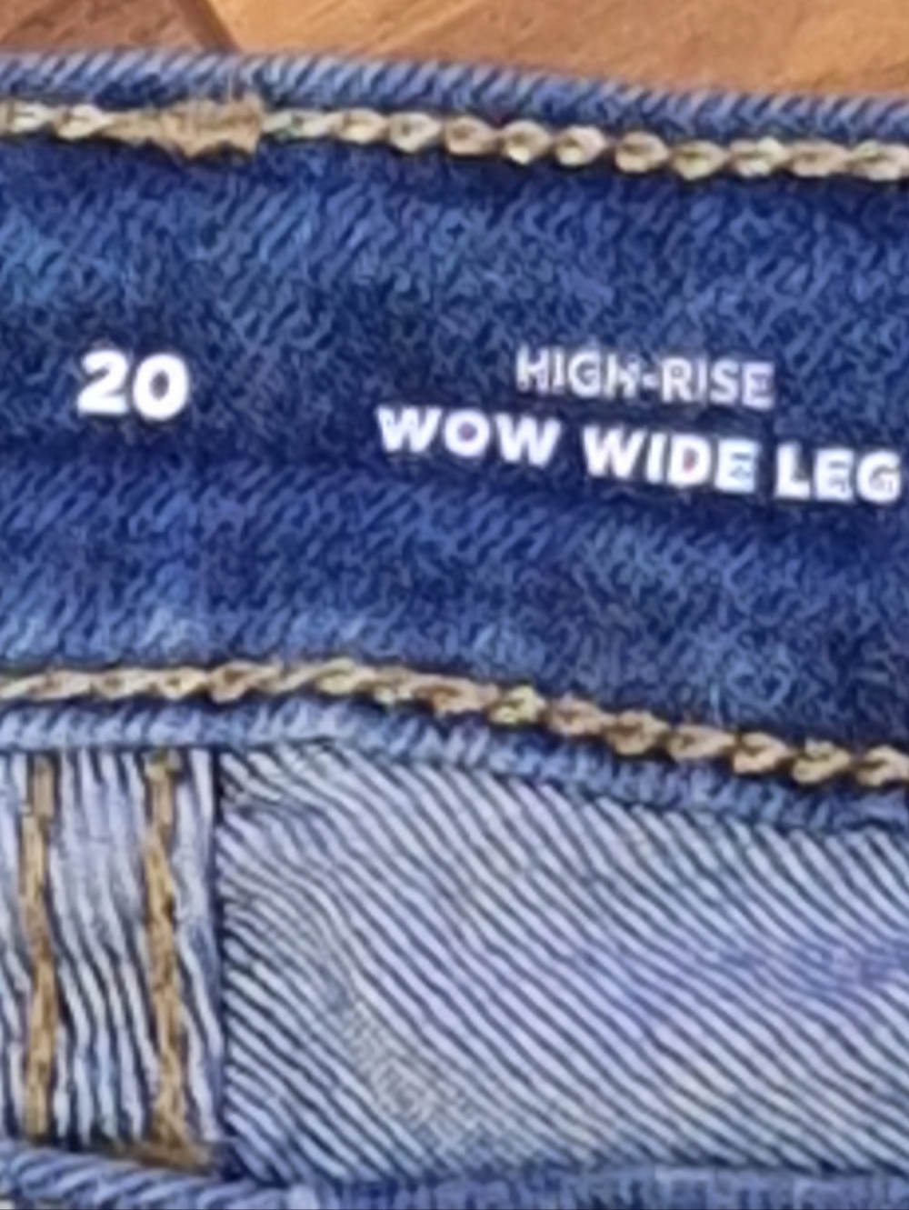 Old Navy Wow Wide Leg High Rise Jeans Denim Stretch Womens 20 Plus Festival - Picture 3 of 7